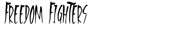 Freedom Fighters font preview